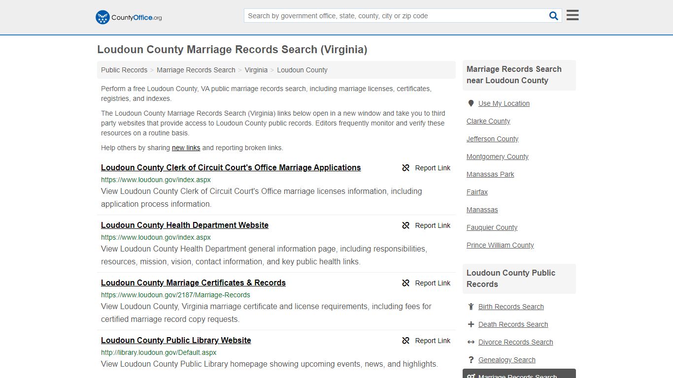 Marriage Records Search - Loudoun County, VA (Marriage ...